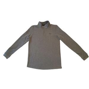 Under Armour Men's Small UA ColdGear Gray Sweater Pullover Fleece ¼ Zip NWOT
